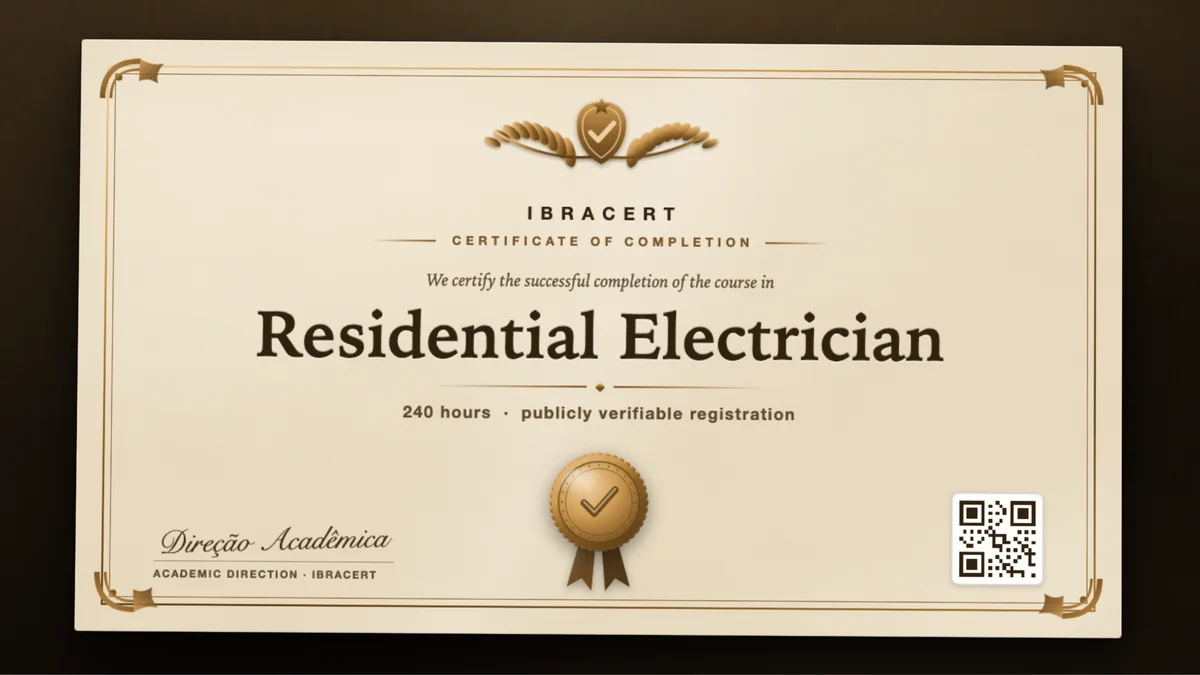 Cover of the Residential Electrician course