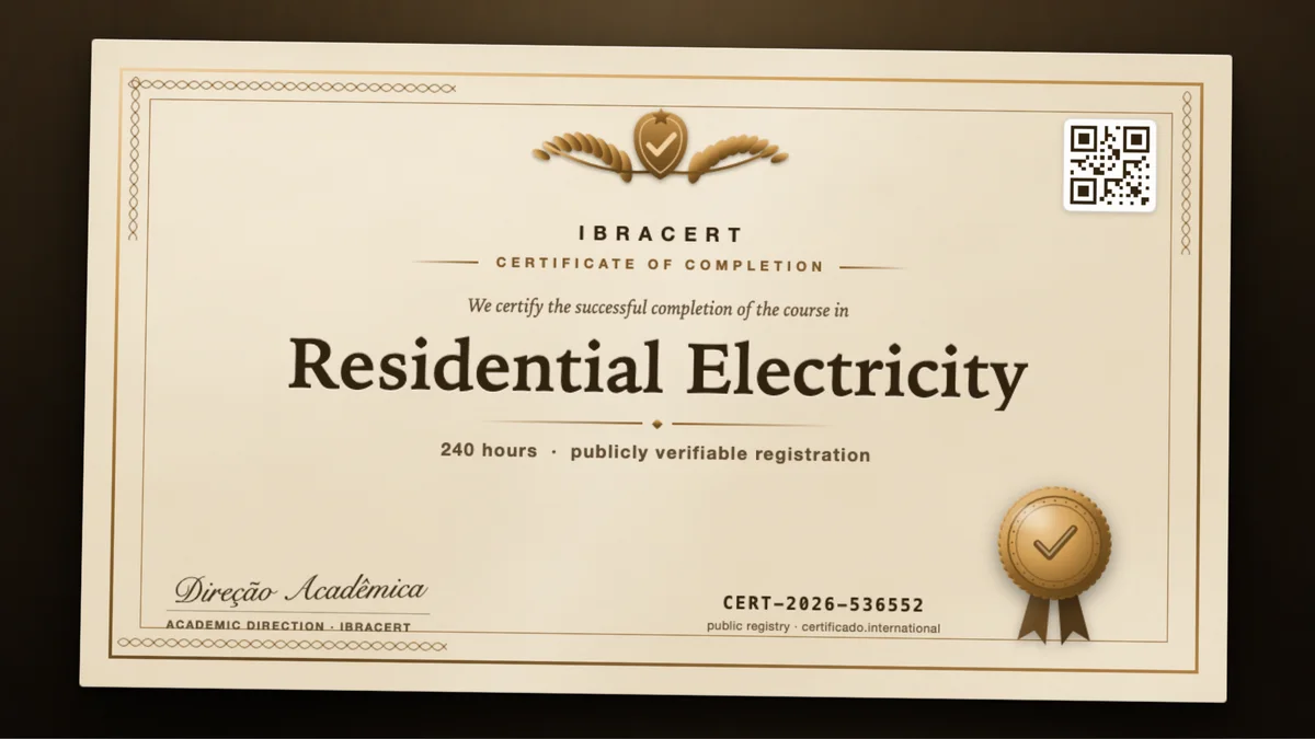 Cover of the Residential Electricity course