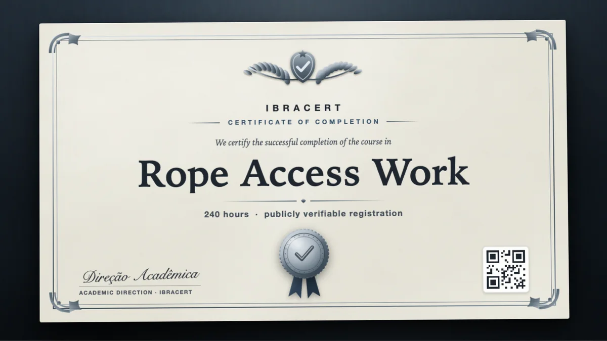 Cover of the Rope Access Work course