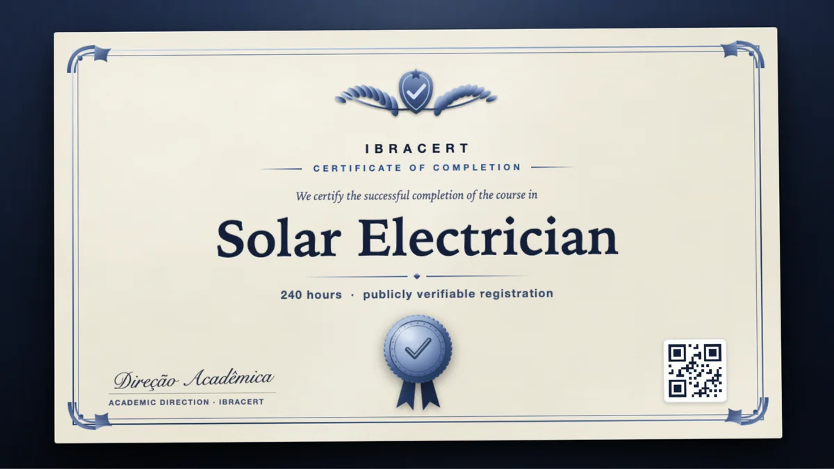 Cover of the Solar Electrician course