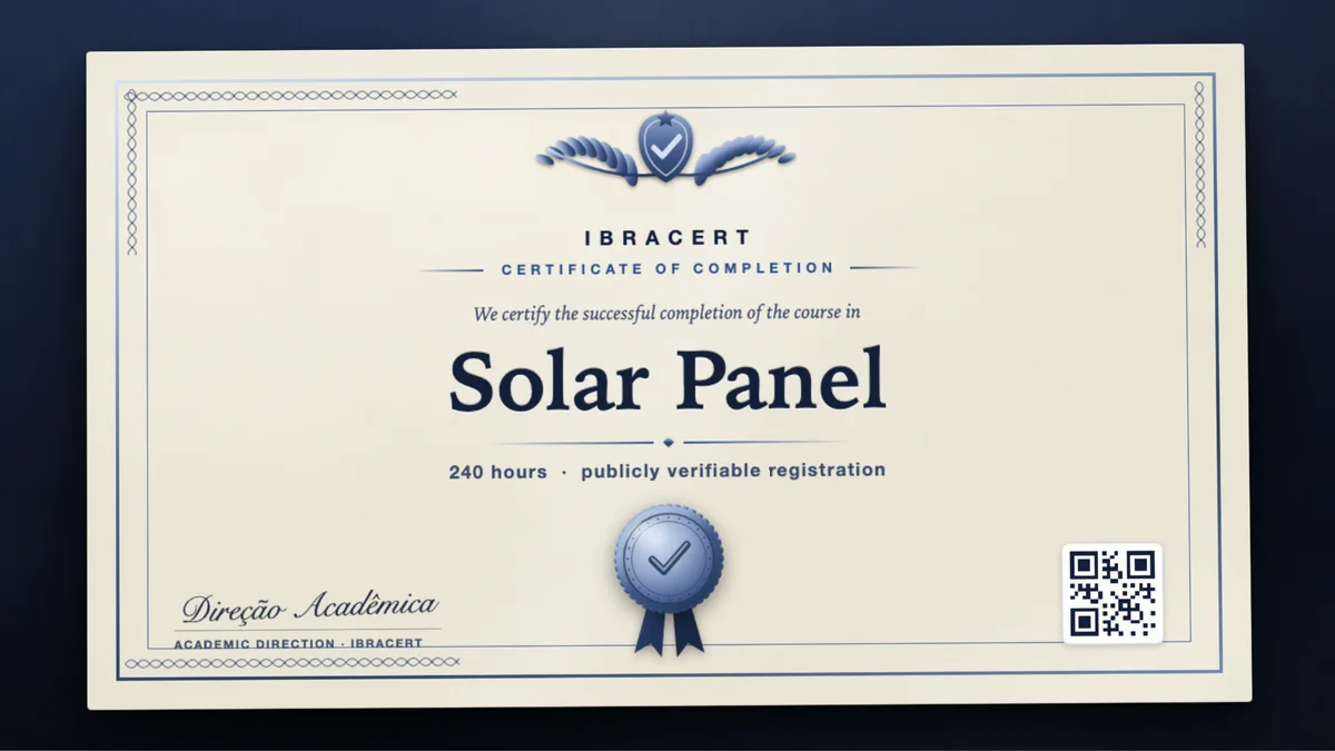 Cover of the Solar Panel course