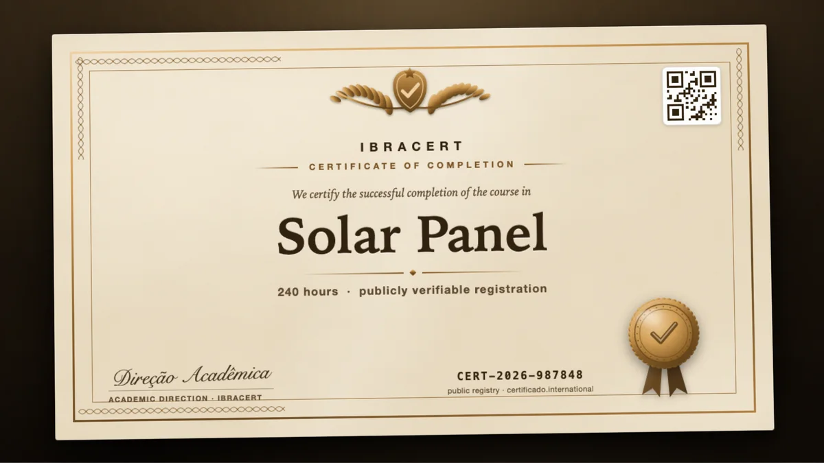 Cover of the Solar Panel course
