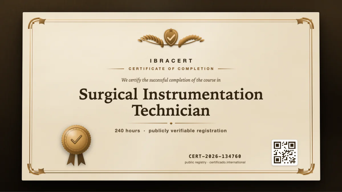 Cover of the Surgical Instrumentation Technician course