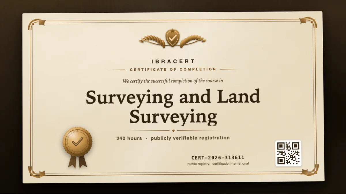 Cover of the Surveying and Land Surveying course