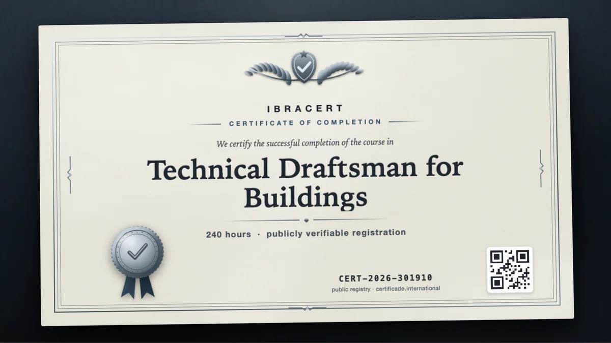 Cover of the Technical Draftsman for Buildings course