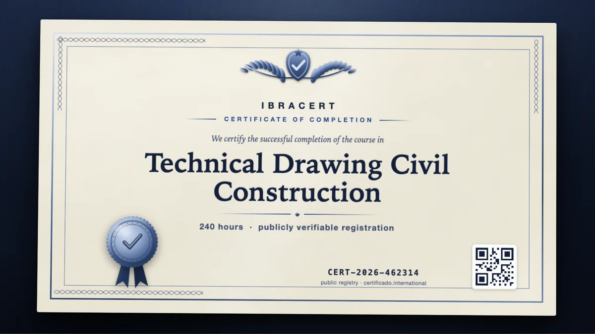 Cover of the Technical Drawing Civil Construction course