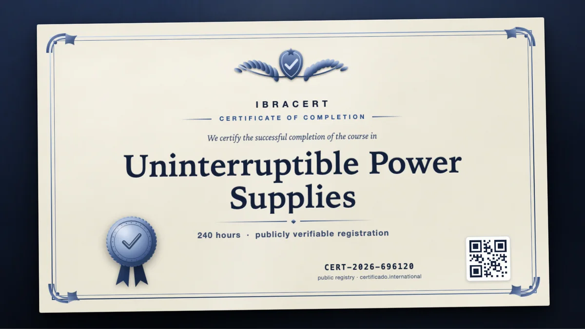 Cover of the Uninterruptible Power Supplies course