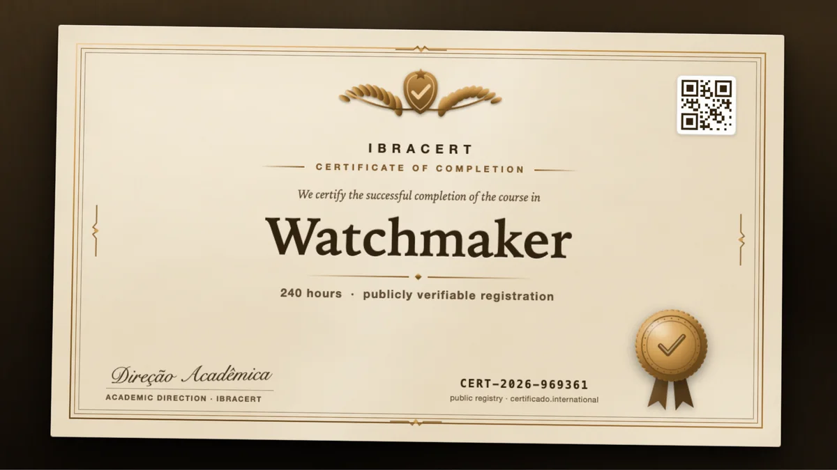 Cover of the Watchmaker course