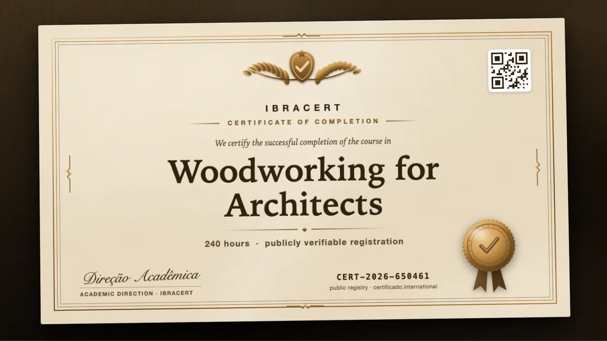 Cover of the Woodworking for Architects course