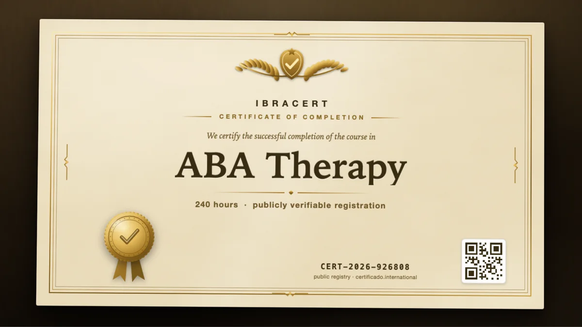Cover of the ABA Therapy course