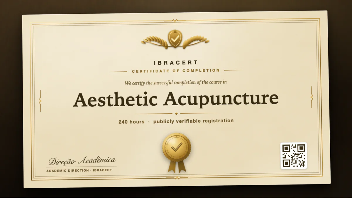 Cover of the Aesthetic Acupuncture course