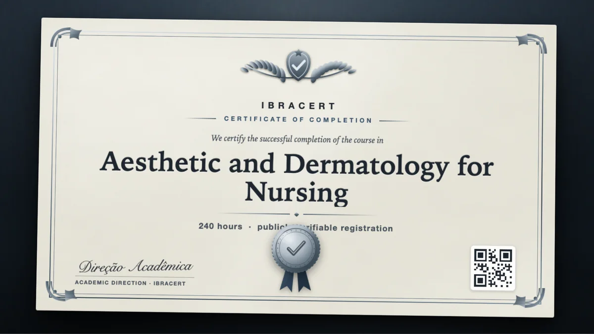 Cover of the Aesthetic and Dermatology for Nursing course