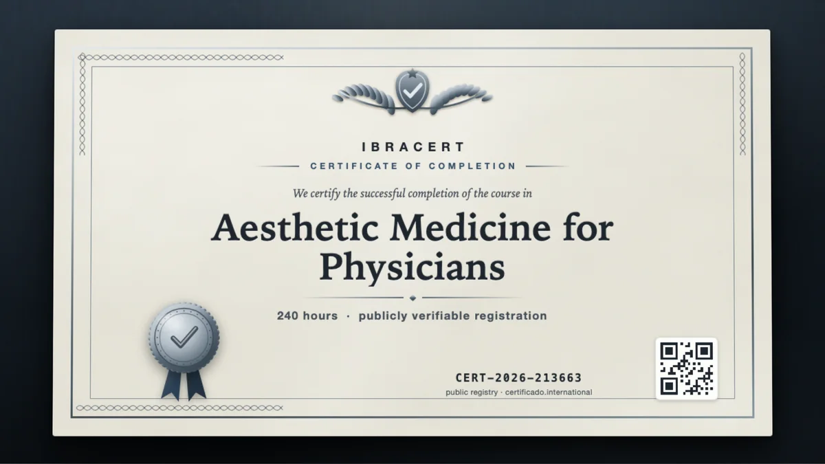 Cover of the Aesthetic Medicine for Physicians course