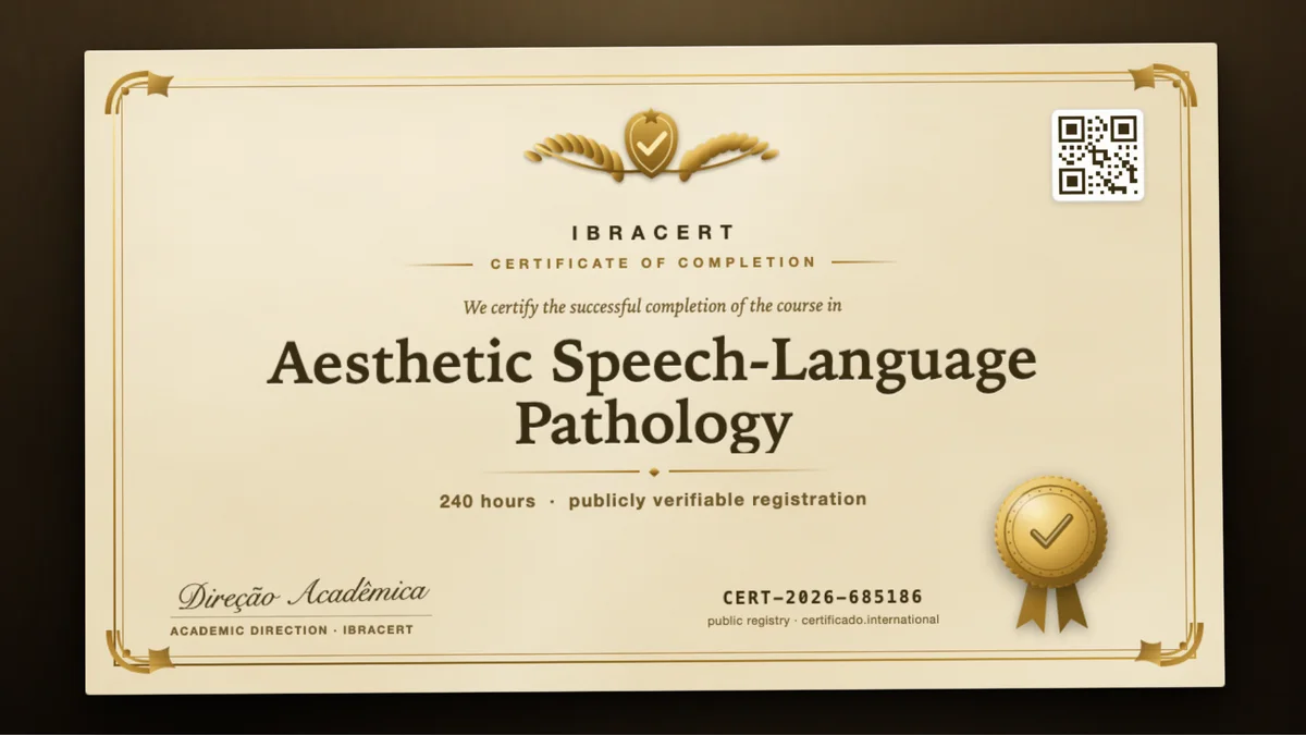 Cover of the Aesthetic Speech-Language Pathology course