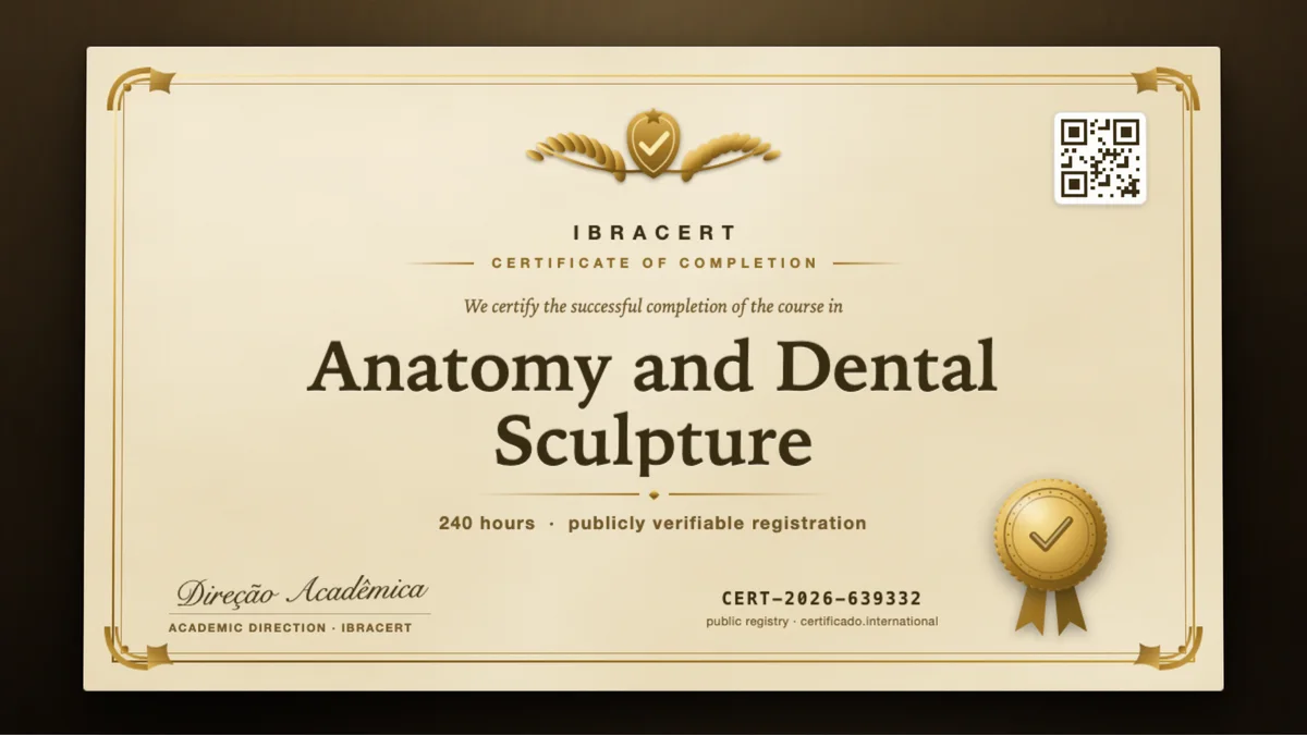 Cover of the Anatomy and Dental Sculpture course