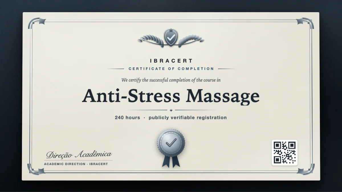 Cover of the Anti-Stress Massage course