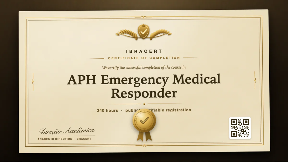 Cover of the APH Emergency Medical Responder course