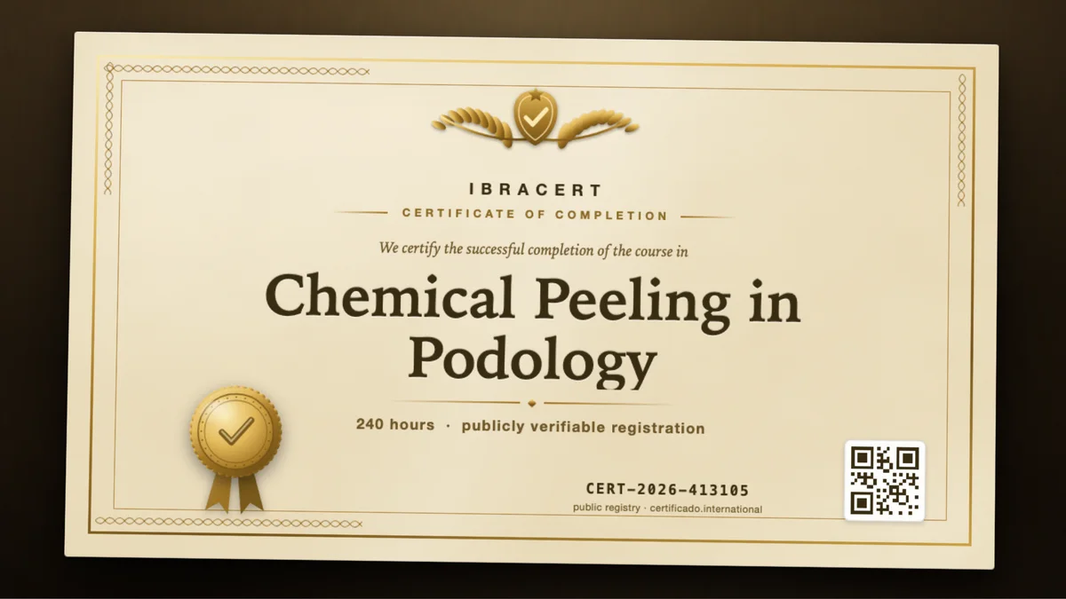 Cover of the Chemical Peeling in Podology course