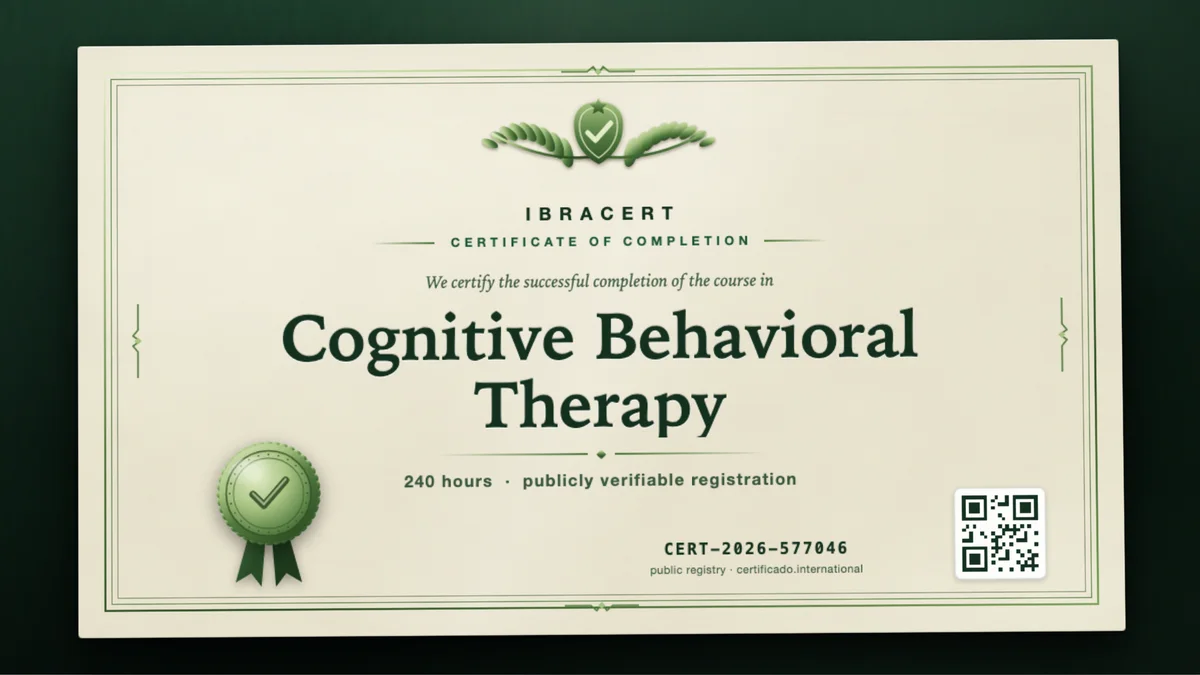 Cover of the Cognitive Behavioral Therapy course