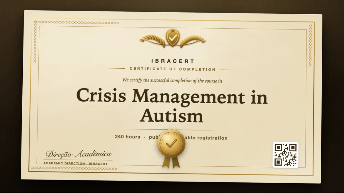 Cover of the Crisis Management in Autism course