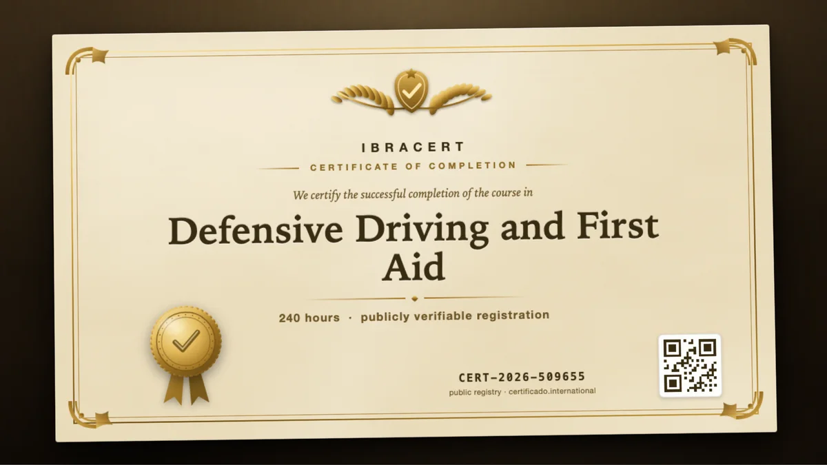 Cover of the Defensive Driving and First Aid course
