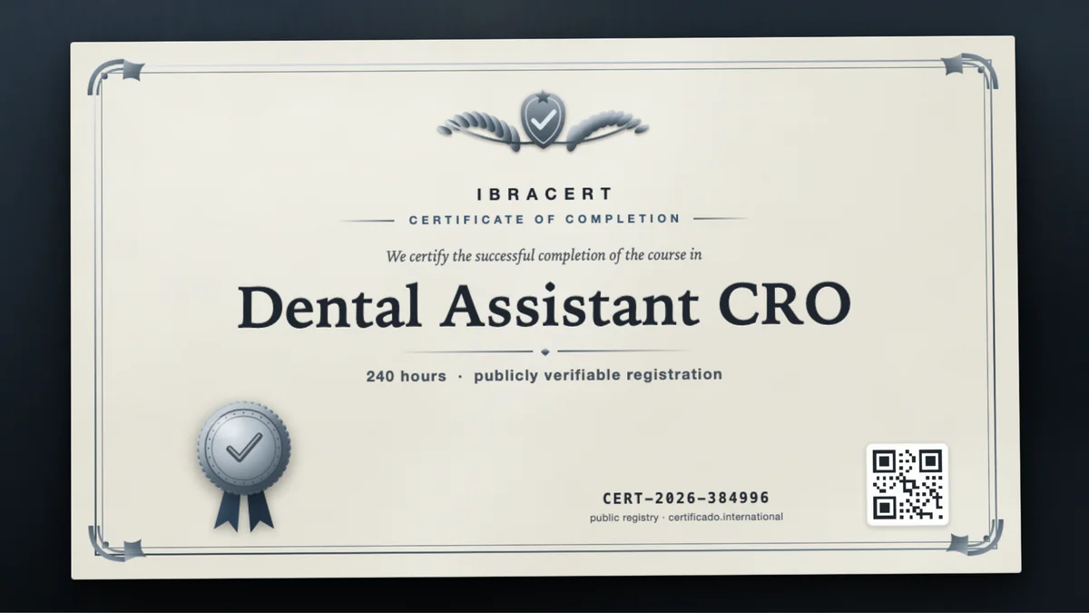 Cover of the Dental Assistant CRO course