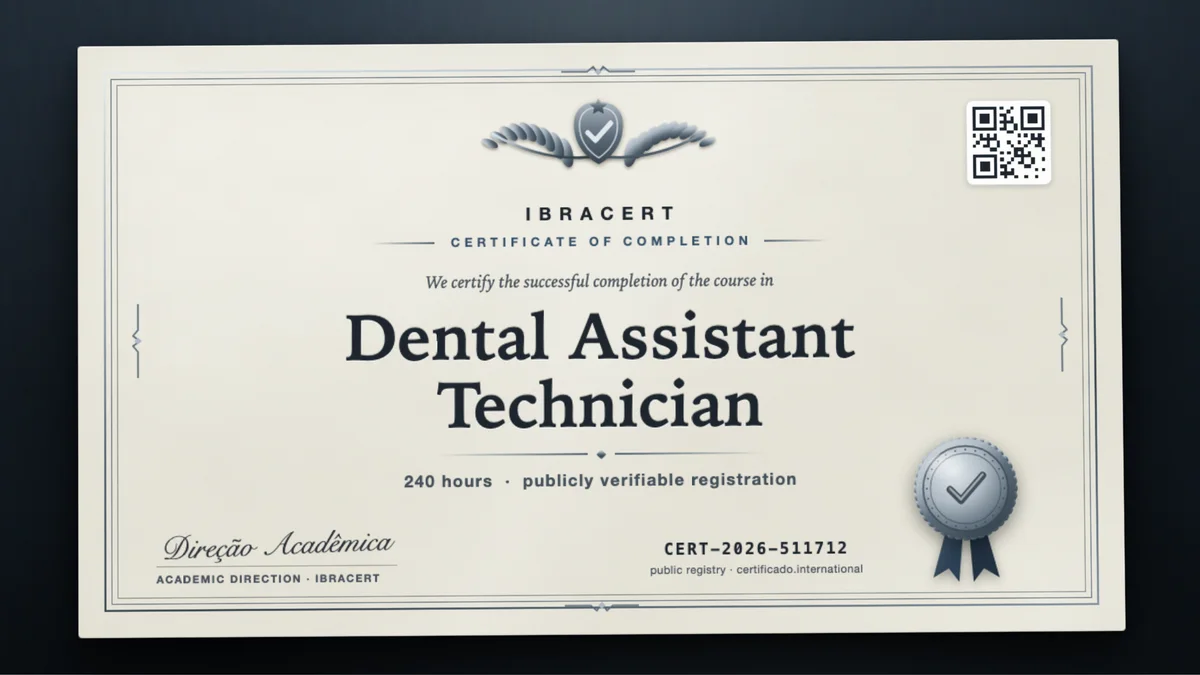Cover of the Dental Assistant Technician course