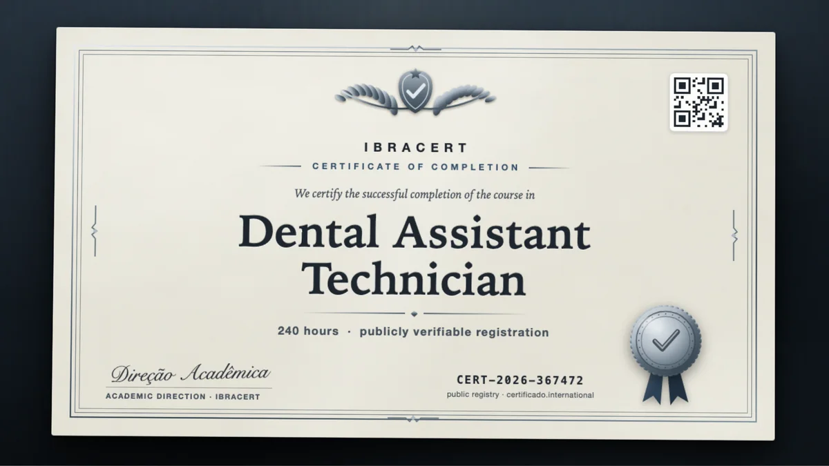 Cover of the Dental Assistant Technician course