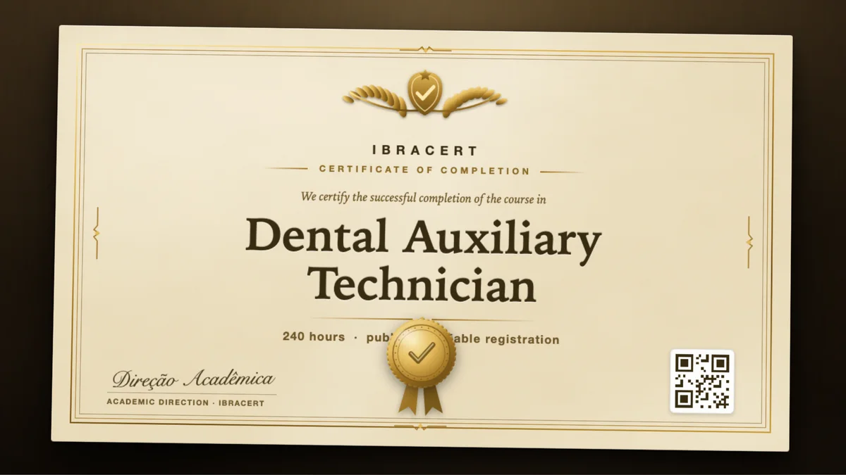 Cover of the Dental Auxiliary Technician course