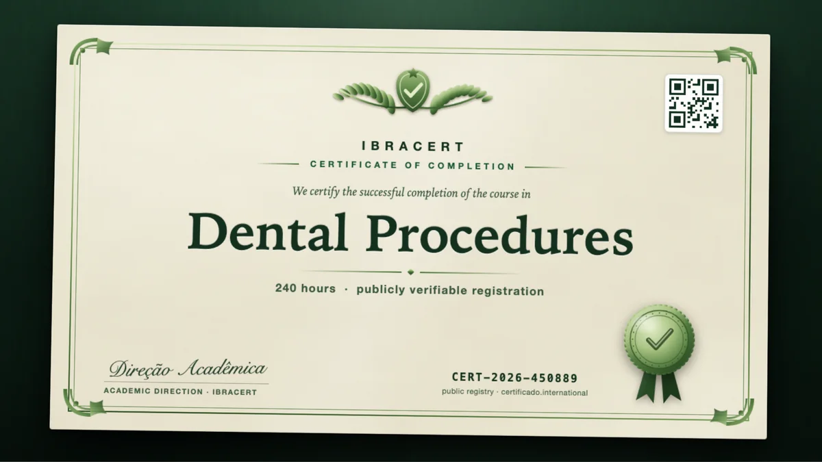 Cover of the Dental Procedures course