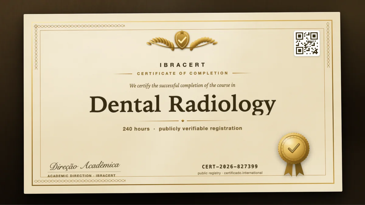 Cover of the Dental Radiology course
