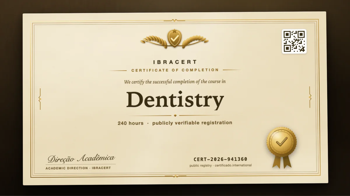 Cover of the Dentistry course