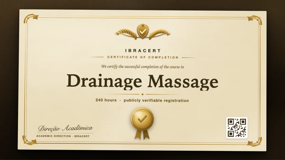 Cover of the Drainage Massage course
