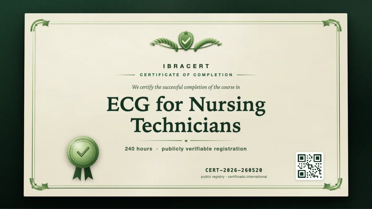 Cover of the ECG for Nursing Technicians course