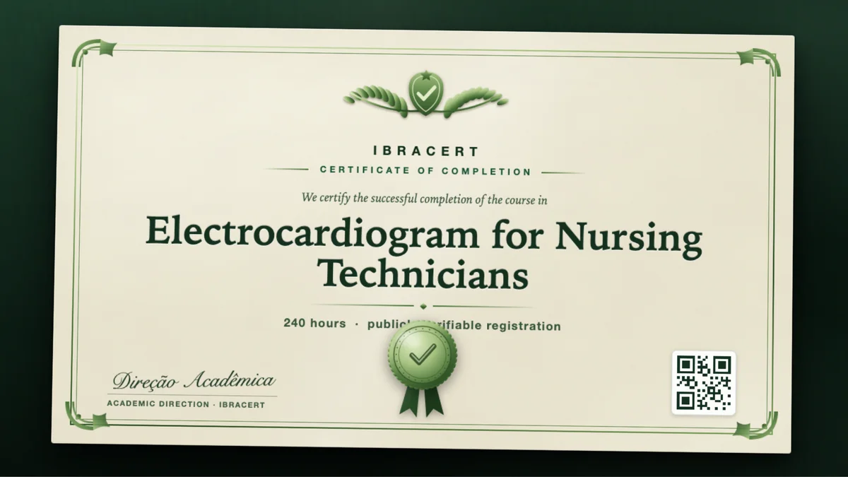 Cover of the Electrocardiogram for Nursing Technicians course