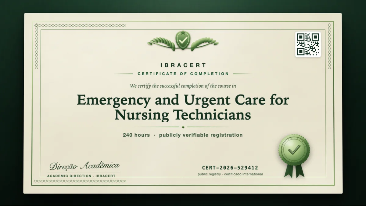 Cover of the Emergency and Urgent Care for Nursing Technicians course