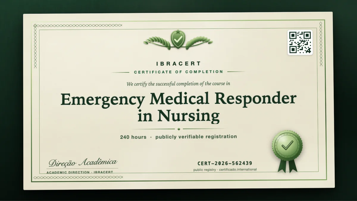 Cover of the Emergency Medical Responder in Nursing course