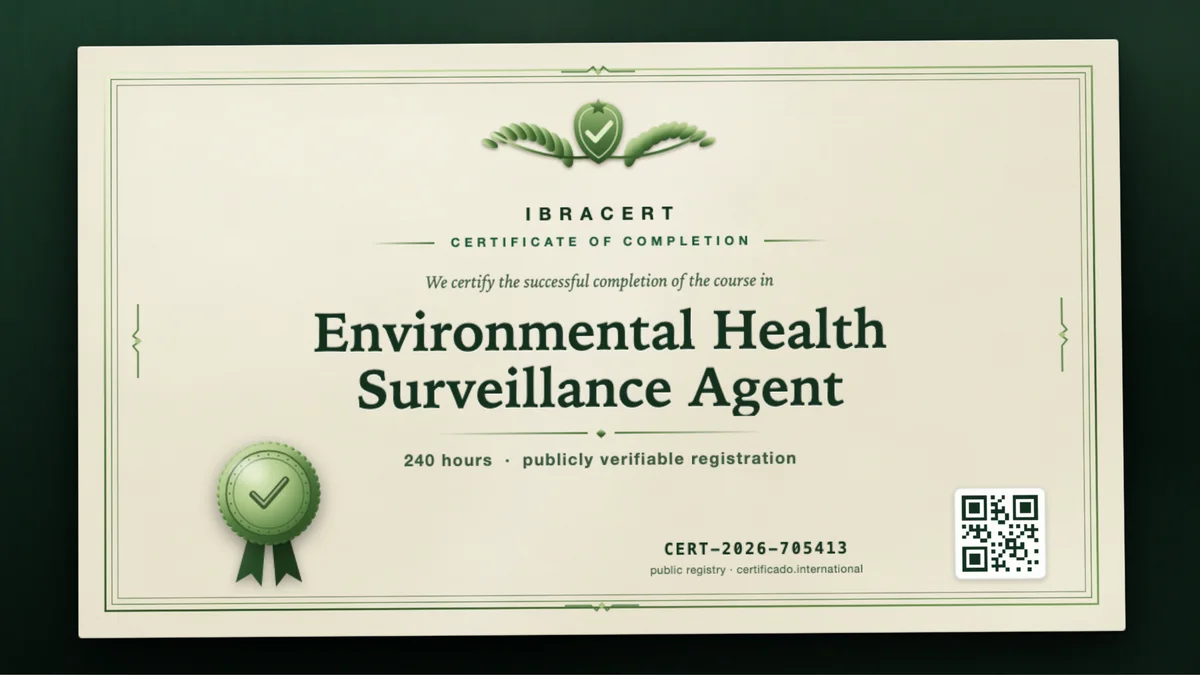 Cover of the Environmental Health Surveillance Agent course