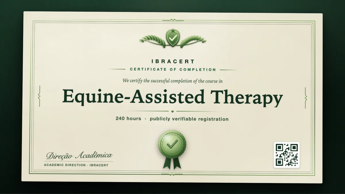Cover of the Equine-Assisted Therapy course