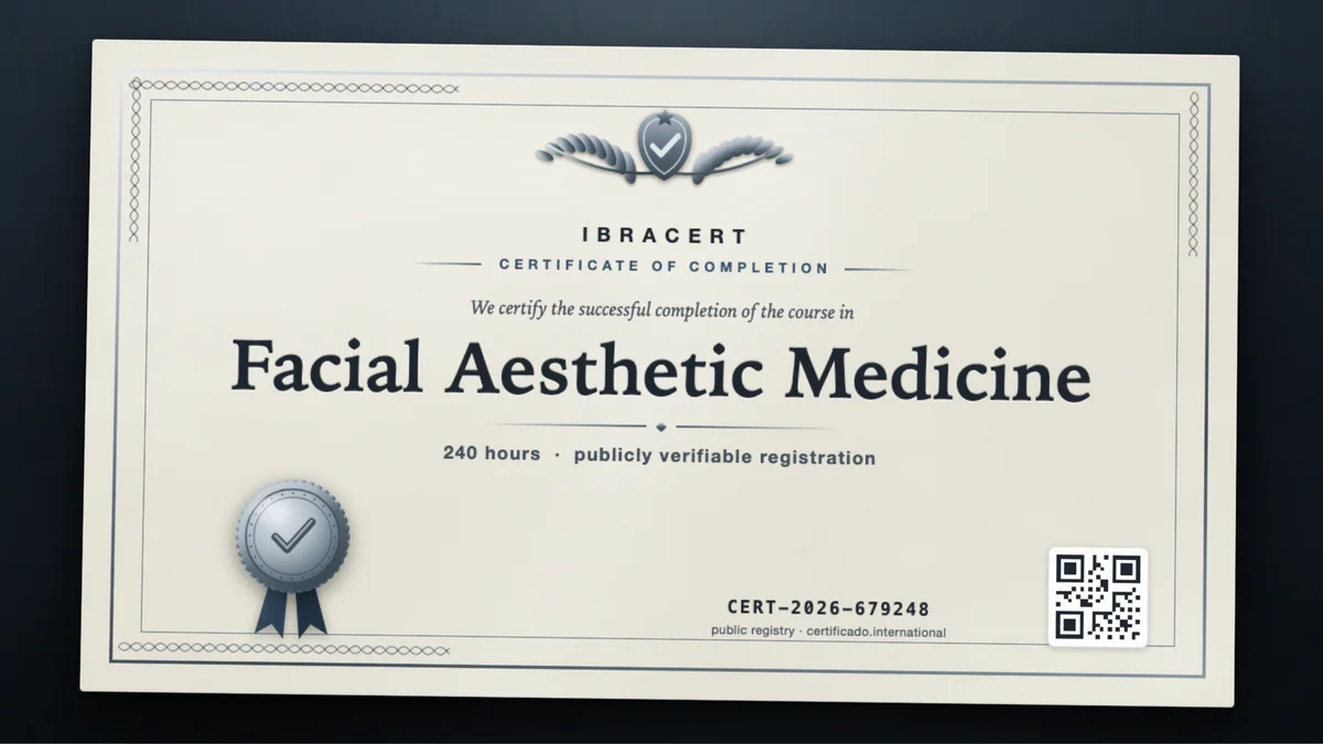 Cover of the Facial Aesthetic Medicine course