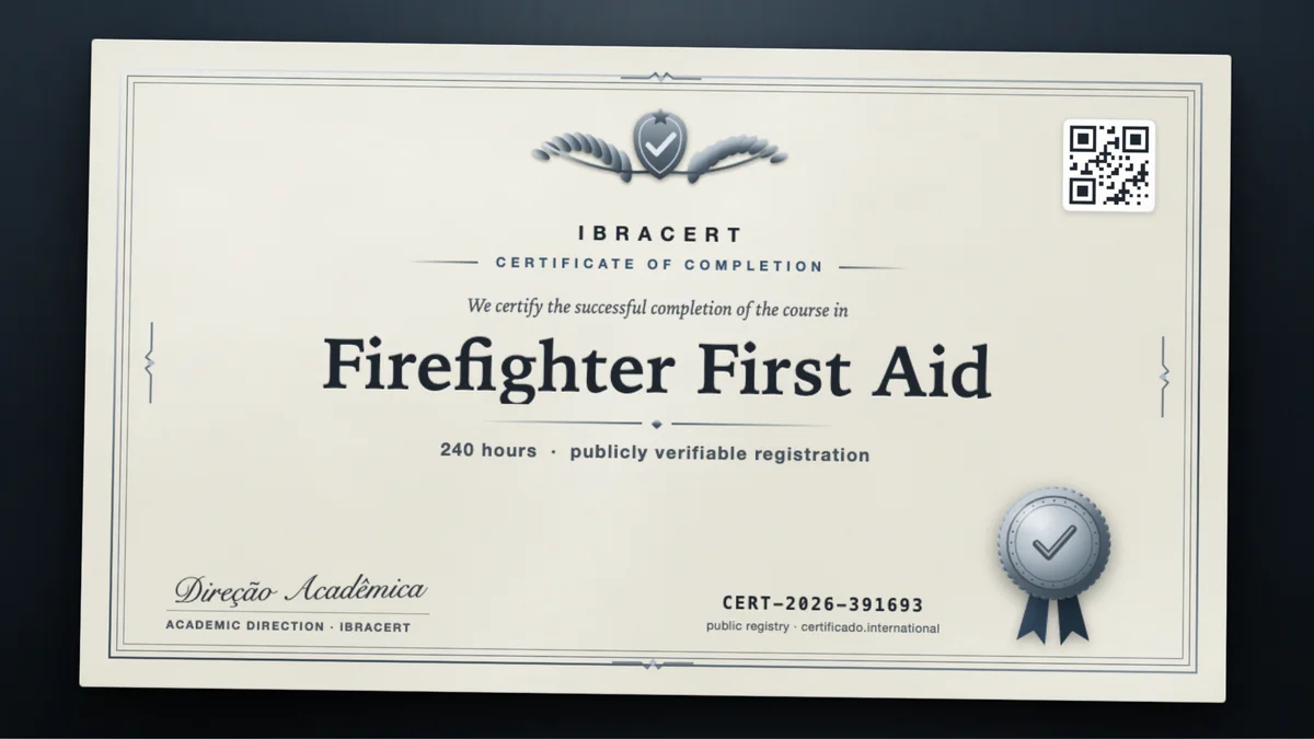 Cover of the Firefighter First Aid course