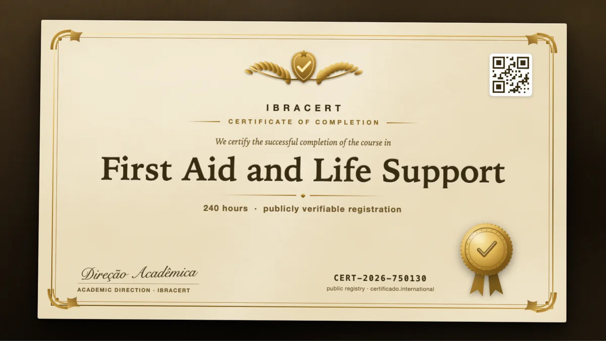 Cover of the First Aid and Life Support course
