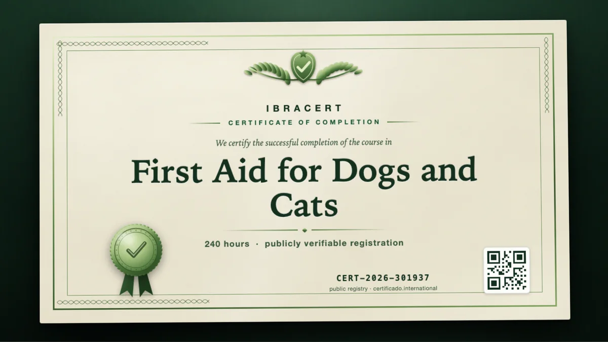Cover of the First Aid for Dogs and Cats course