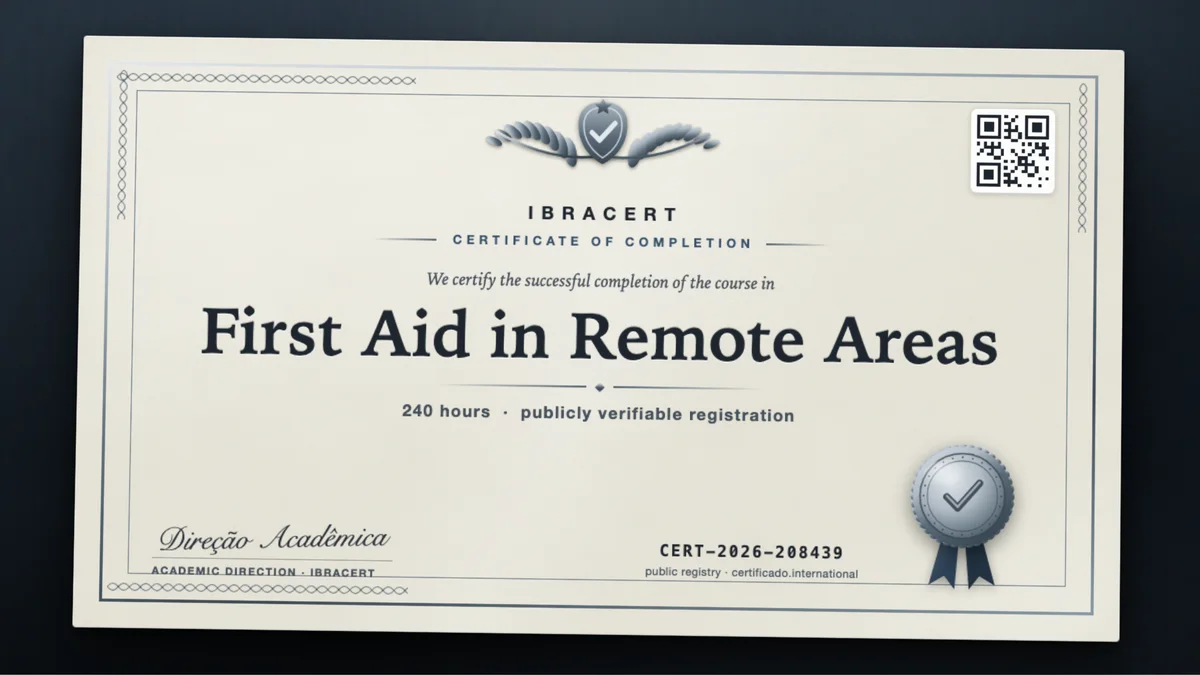 Cover of the First Aid in Remote Areas course