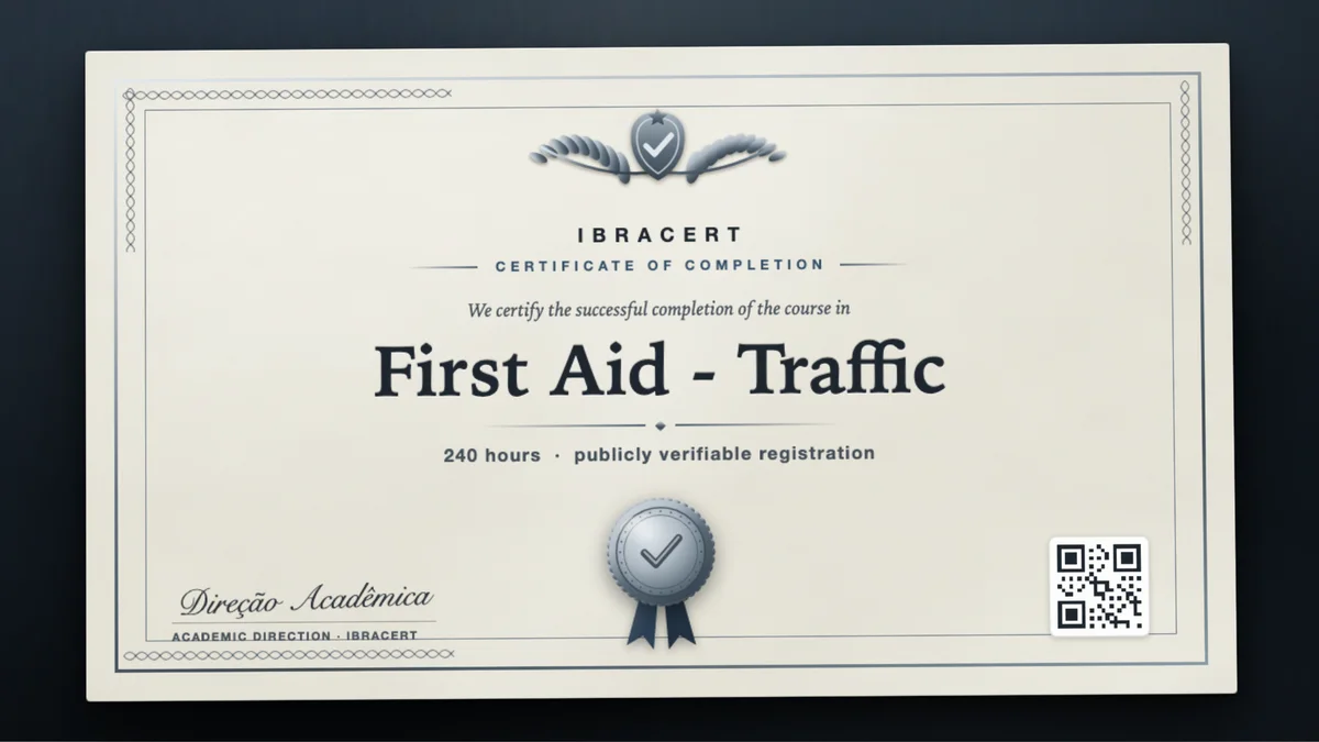 Cover of the First Aid - Traffic course