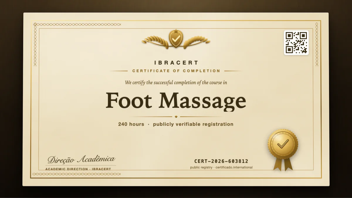 Cover of the Foot Massage course