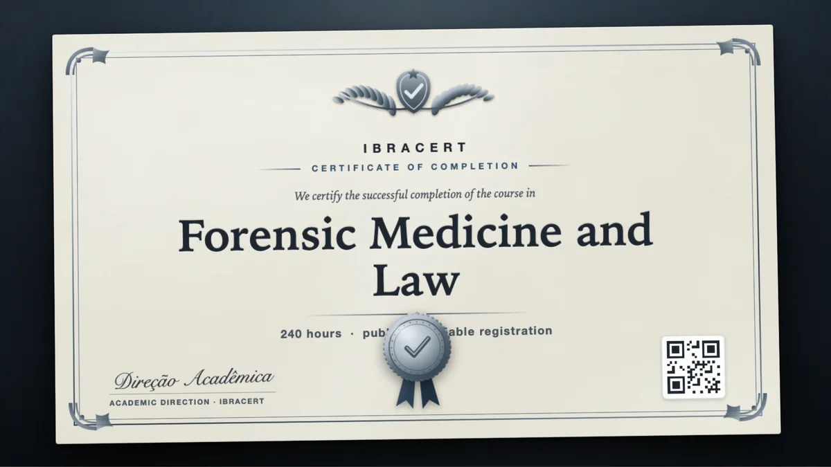 Cover of the Forensic Medicine and Law course