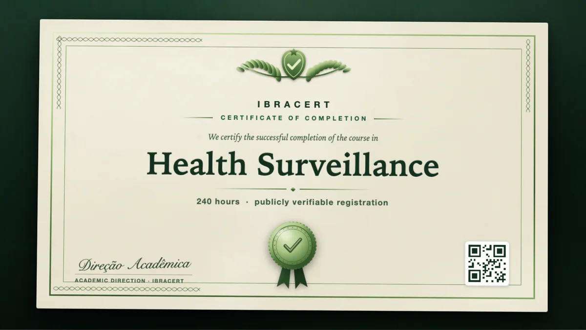 Cover of the Health Surveillance course