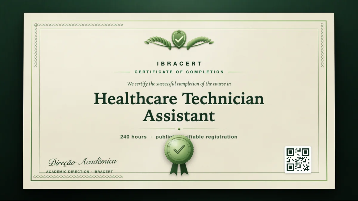 Cover of the Healthcare Technician Assistant course