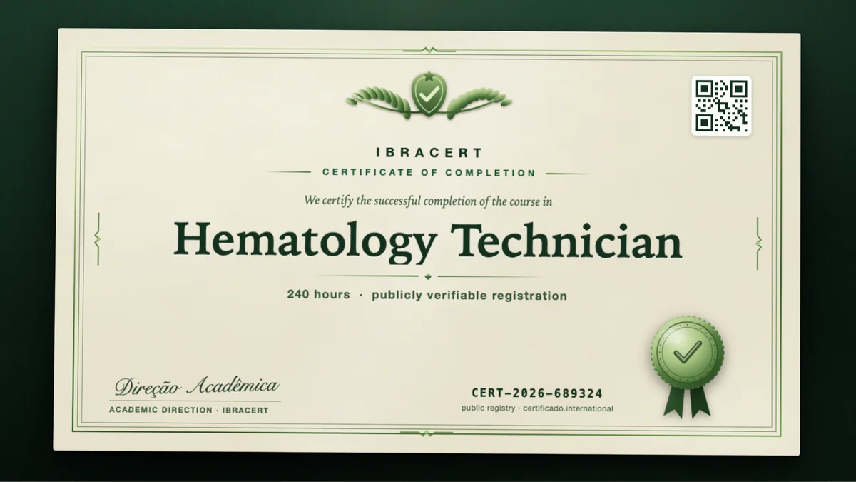 Cover of the Hematology Technician course